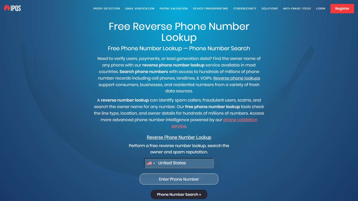 Reverse Phone Number Lookup — Reverse Number Lookup Tool